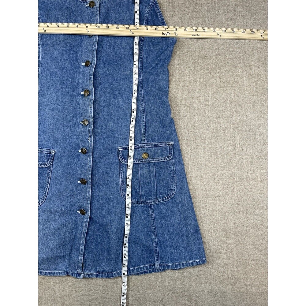 Rafaella Jeans Vintage Denim Jean Dress Women’s Size M Medium Farm - Picture 5 of 10